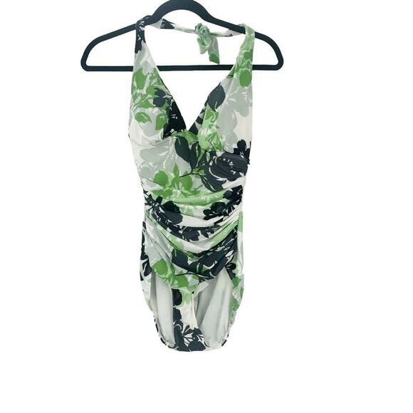 MagicSuit by MiracleSuit Halter One Piece Floral Swimsuit Size 10 NWT - Picture 4 of 10